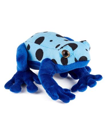Zappi Co Plush Children's Stuffed Soft Cuddly Plush Toy-Part of Safari Animals Collection Perfect for Kids (20cm Depth)(Blue Poison Dart Frog)