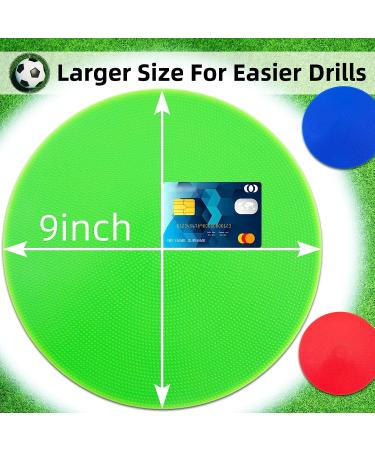 Non-Slip Rubber Spot Markers 10 Inch - Set of 12 for Football & Basketball Training - Buy Online on SooperMarket.com