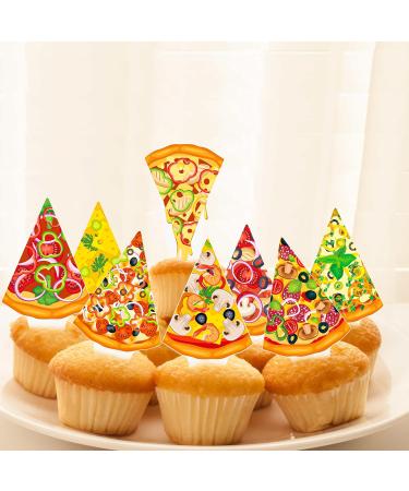 48pcs Pizza Theme Cupcake Toppers - Buy Online on SooperMarket.com
