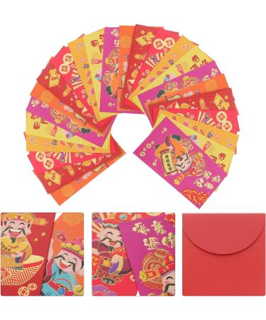 ABOOFAN 24pcs God of Wealth Red Envelope Bag Rabbit Year Envelope Chinese New Year Red Envelope Lucky Money Envelopes Bunny Red Envelopes See Spring Bao Paper Zodiac Bag Chinese Style - Buy Online on SooperMarket.com