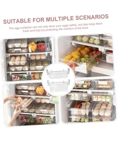 OSALADI 1 Set Food Container Fridge Shelf Holder Stable Egg Organizer Egg Tray Refrigerator Supplies Drawer - Buy Online on SooperMarket.com
