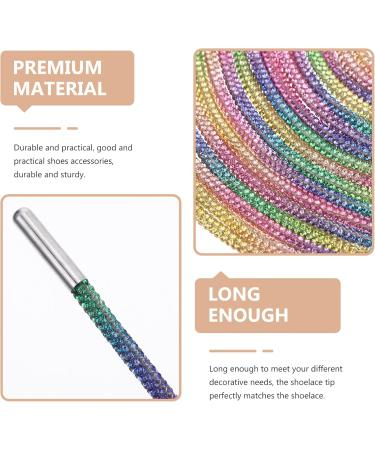 Milist Crystal Strass Kordelschneider - Replacement Laces with Metal Heads - 5m Glitter Rope for Sneakers Shorts & Hoodies - Color Options - Buy Online on SooperMarket.com