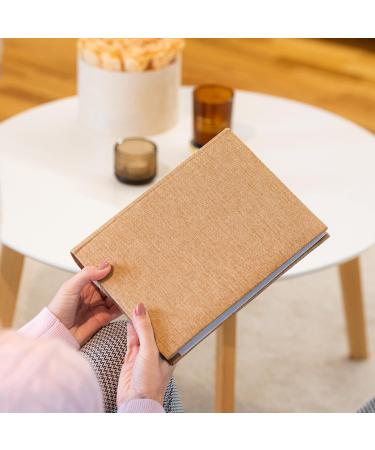 Linen Photo Album for 6x4 Photos | 200 Slip-in Pockets | Sturdy & Long Lasting | Book Bound Fotoalbum with Extra Space for Notes | Ideal Gift for Family & Friends - Buy Online on SooperMarket.com