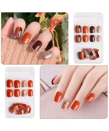 Kalolary 144PC False Nails Set - Complete Acrylic Fingernails with Nail Glue Stickers for Women & Girls | DIY Nail Art & Decoration - Buy Online on SooperMarket.com