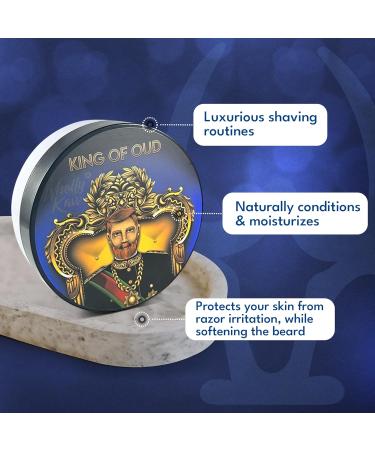 Buy King of Oud Tallow Shaving Soap | Enriched with Donkey & Water Buffalo Milk | Premium Omega 3 & Natural Extracts | International Shipping Available - Buy Online on SooperMarket.com