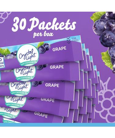 Crystal Light Sugar-Free Energy Grape On-The-Go Powdered Drink Mix 120 Count - Pack of 4 - Buy Online on SooperMarket.com