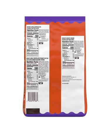 REESE'S Halloween Lovers Milk Chocolate & White Creme Assortment - 41.25 oz Bulk Variety Bag (75 Pieces) - Buy Online on SooperMarket.com