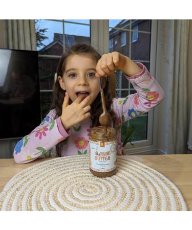 Amelia Rose - Smooth Almond Butter (300g) | No palm oil | No added sugar or salt | 100 Natural Whole Skin Single Farm Origin Bulgarian Almonds - Buy Online on SooperMarket.com