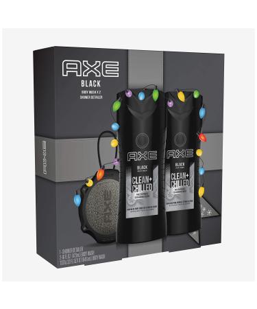 AXE Gift Set with Body Wash & Shower Detailer For Grooming Black For Holiday