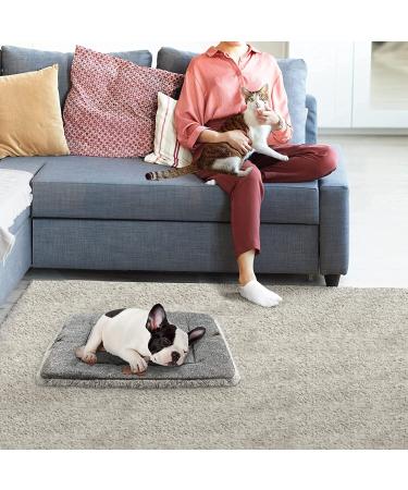 Self Warming Cat Dog Bed 23.6x19.7inch Grey - Extra Warm Thermal Pet Pad for Indoor Outdoor Pets - Buy Online on SooperMarket.com
