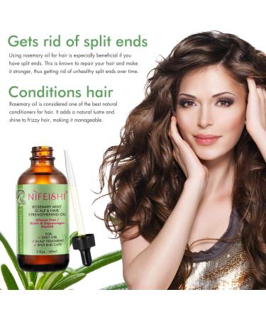 Rosemary Oil for Hair Growth Rosemary Oil for Skin Face 100% Pure Natural Improved Hair Growth Nourishes Scalp Rosemary Hair Oil For Men Women - Buy Online on SooperMarket.com