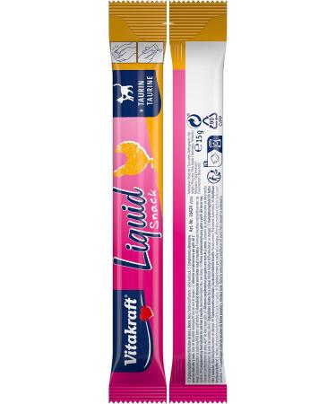 Vitakraft Liquid Cat Snack with Chicken & Taurine - 6 Pack - Premium Cat Treats for Healthy Hydration - Buy Online on SooperMarket.com