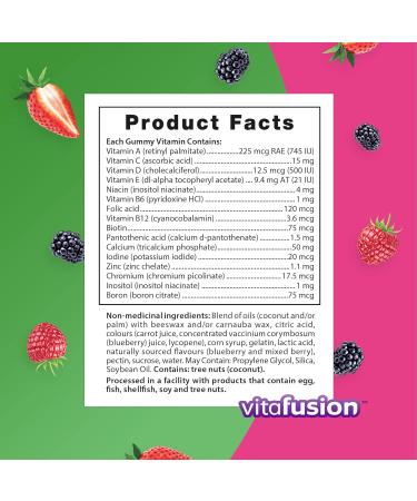 Vitafusion Women's Multivitamin Gummies Daily Multivitamin Healthy Metabolism Immune Support Hair Skin & Nails Osteoporosis 150 Count 2.5 Month Supply Packaging May Vary - Buy Online on SooperMarket.com