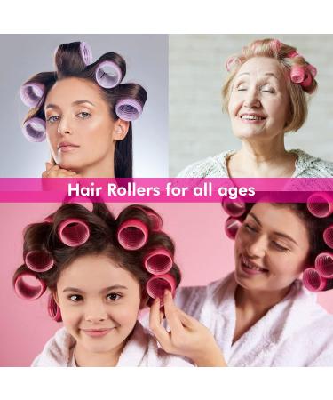 ZABLEE 33pcs Hair Rollers With Clips- 18 Self Grip Rollers -12 Duckbill Sectioning Clips -2 Comb -1 Braid Device For Hair curlers Roller for Long/short Hair Curly. Size 44mm 36mm 25mm For Adults-Kids - Buy Online on SooperMarket.com