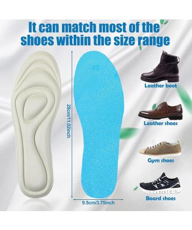 16 Pairs 3D Memory Foam Shoe Inserts | Men Women Comfort Insoles for Foot Pain Relief - Buy Online on SooperMarket.com