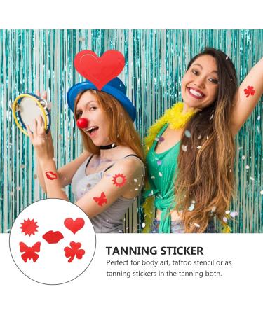 OSALADI 1000 Pieces Body Tanning Stickers Perforated Self- Adhesive Tanning Bed Stickers with 5 Pattern 1.5 Inch Removable Tanning Sunbathing Stickers for Outdoor Indoor Tanning Beds Salon Supplies 2 Roll - Buy Online on SooperMarket.com