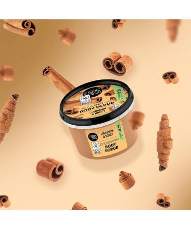 Organic Shop Body Scrub - Natural Cinnamon & Honey 250ml | Exfoliating & Nourishing | Shop Internationally - Buy Online on SooperMarket.com