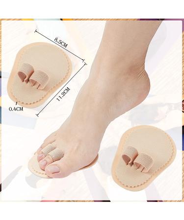 6-Piece Double Toe Straightener & Hammer Toe Splint Set - Relieve Foot Pain, Claw & Overlapping Toes - Beige - Buy Online on SooperMarket.com