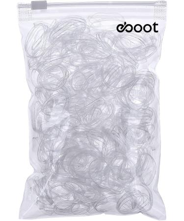 500 Pack 3mm Clear Elastic Hair Bands - eBoot Rubber Bands for Hair Styling - Buy Online on SooperMarket.com