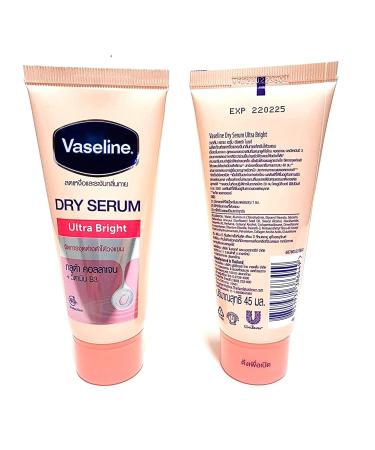 Vaseline Dry Serum Ultra Bright Deodorant - Gluta Collagen & Vitamin B3 45ml (Pack of 2) - International Shipping Available - Buy Online on SooperMarket.com