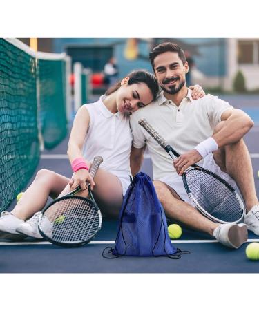 Multipurpose Dark Blue Mesh Drawstring Backpack for Swimming, Gym & Clothes - Buy Online on SooperMarket.com