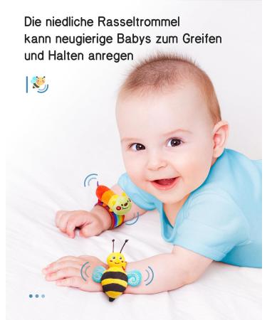 Infinno Wrist Racial Socks & Footfinder Baby Toys | Educational Gifts for Newborns 0-12 Months | Perfect Baby Care & Birthday Gifts - Buy Online on SooperMarket.com