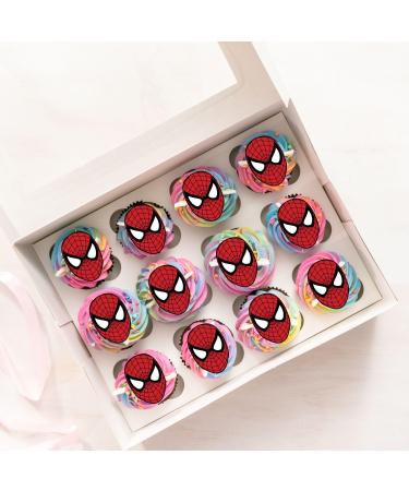 20 x PRECUT Spiderman Face Cupcake Topper Edible Wafer Paper Cake Toppers Decoration