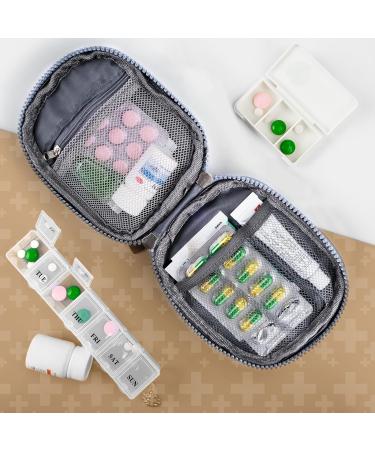 Shop Wugu 2stk Portable Medication Bag - Moisture-Resistant Travel Pharmacy Bag with Tablet Boxes for School Camping & Hiking - Buy Online on SooperMarket.com