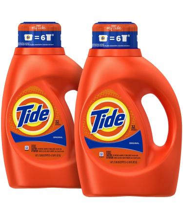 Tide Liquid Detergent Original Scent 50 Fluid Ounce (2pk)