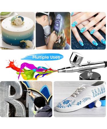 Cosscci 30 PSI Airbrush Kit - Portable Mini Air Brush Spray Gun with Compressor Kit for Cake Decorating, Makeup & Nail Art - Buy Online on SooperMarket.com