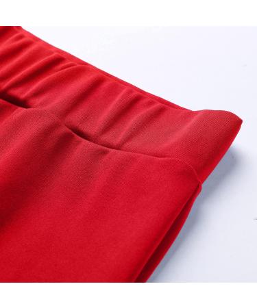 WILLBEST Women's Plain Sport Gym Jogger Sweatpants Oversized High Waisted Trouser Causal Athletic Workout Lounge Pant Jogging Bottom Lounge Wear 5070-djufh-red-4 XXL - Buy Online on SooperMarket.com