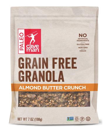 Caveman Foods Grain Free Granola Almond Butter Crunch 7 oz (198 g)