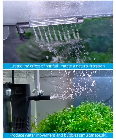 NICREW Aquarium Internal Filter - Submersible Power Filter with Aeration System for 2-5 Gallon Fish Tanks - Buy Online on SooperMarket.com