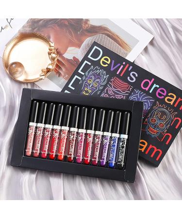 12 Colors Glitter Lip Gloss Set - Gireatick Diamond Shimmer Metallic Liquid Lipstick Kit | Long-Lasting, Waterproof, Non-Stick Cup Lip Gloss - Buy Online on SooperMarket.com