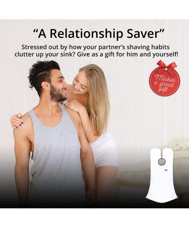 Beard King Beard Bib Apron for Men - Original Cape As Seen on Shark Tank - Hair Catcher for Shaving & Trimming - Grooming Gifts for Dad or Husband - White - Buy Online on SooperMarket.com