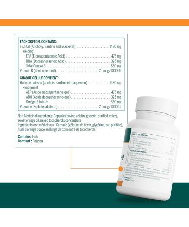 Genestra Brands - Super EFA Forte Capsules + D - Fish Oil Formula to Support Cognitive Cardiovascular and Joint Health - 60 Softgels - Buy Online on SooperMarket.com