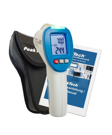Peaktech 5400-IR Infrared Thermometer & Environmental Measuring Device | -50 C to 260 C Surface Temperature & Dew Point Scanner - Buy Online on SooperMarket.com
