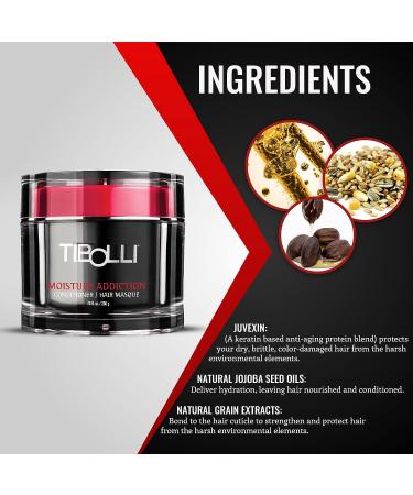 TIBOLLI Moisture Addiction Mask 7.5 Fl oz - Hydrating Keratin Treatment for Dry, Damaged Hair - Buy Online on SooperMarket.com