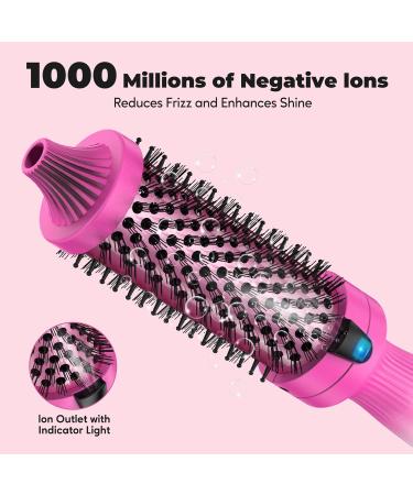 1.5-Inch Thermal Brush - Ionic Heated Round Brush for Quick Blowouts Volumizing & Curls | Dual MCH Heating Digital Display 9 Temperatures Dual Voltage - Buy Online on SooperMarket.com