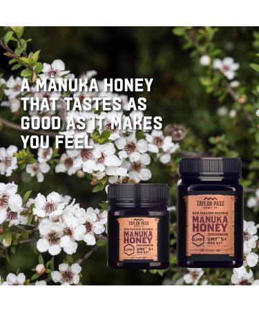 Taylor Pass Honey Co. Manuka Honey MGO83+ UMF5+ 500g | Sustainable New Zealand Honey | (Manuka UMF5+/MGO83+) - Buy Online on SooperMarket.com