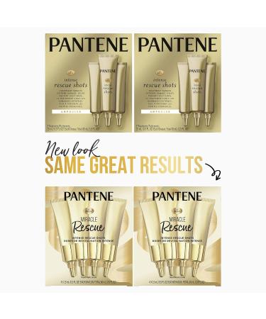 Pantene Hair Mask Miracle Rescue Shots 4 count 0.5 oz Twin Pack - Intensive Repair Treatment for Damaged Hair - Buy Online on SooperMarket.com
