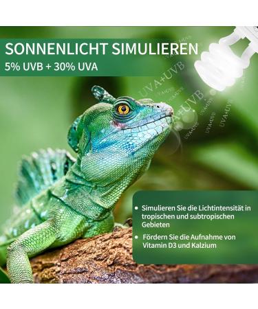 Buy Lucky Herp UVB Lamp 13W E27 - Ideal for Reptiles & Turtles | Best UVB 150 Terrarium Lighting - Buy Online on SooperMarket.com