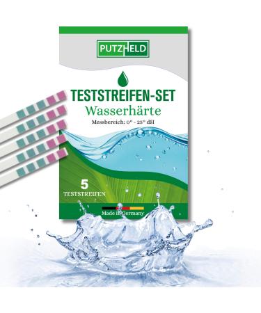 Putzheld water hardness test strips for water hardening individually packaged Easy to read the degree German hardness Water hardness test water test strips 5