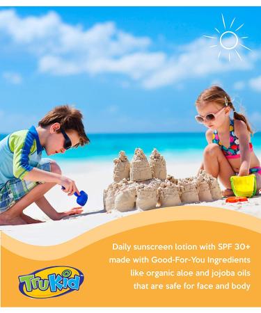 TruKid Sunny Days Daily SPF 30 UVA/UVB Protection Sunscreen for Baby - 3.4 fl oz - All Natural Ingredients - Citrus Scent - Buy Online on SooperMarket.com