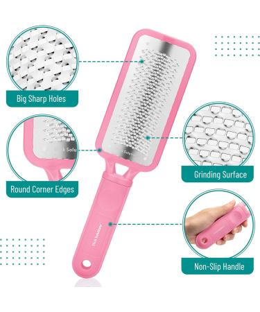 Slick Pink Foot File Callus Remover - Effective Dead Skin Scraper & Heel Grater for Smooth Feet - Buy Online on SooperMarket.com