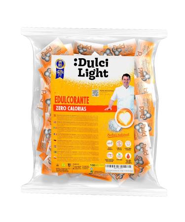 Dulci Light Sucralose Sweetener - 100g Zero Calorie Sweetener 100 Packets | Natural Sugar Substitute for Drinks & Food - Buy Online on SooperMarket.com