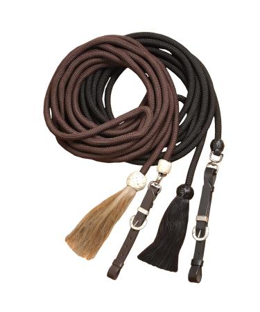 Tough 1 Royal King Braided Mecate Rope Lunge Line Black