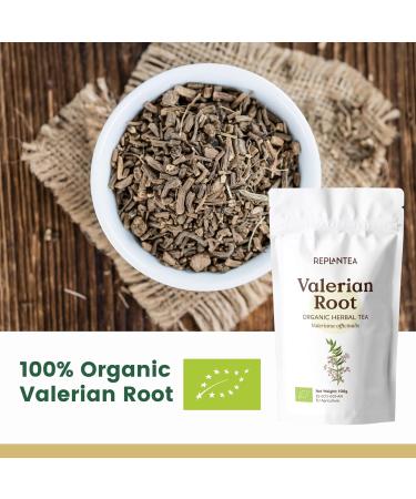 Valerian Root Tea Organic 100g (50 Cups) | Valerian Pure Cut Root Loose Herb Tea | Valeriana officinalis REPLANTEA - Buy Online on SooperMarket.com