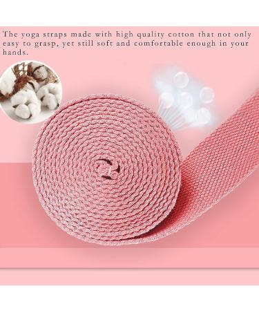 2 Pack 6ft Yoga Straps with Adjustable Metal D Ring Buckle | Stretch Band for Yoga, Pilates, Physical Therapy | Orange - Buy Online on SooperMarket.com