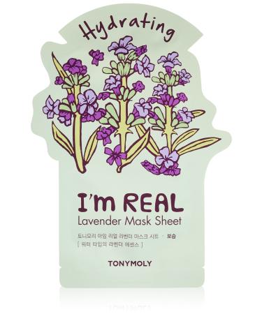 TONYMOLY I'm Real Lavender Hydrating Mask Sheet  Pack of 1